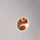 Modern minimalist gold led pendant light kitchen island decor