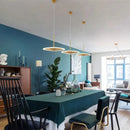 Modern minimalist gold led pendant light kitchen island decor