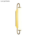 Modern minimalist gold led wall lamp bedroom cylindrical sconce