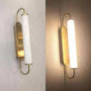 Modern minimalist gold led wall lamp bedroom cylindrical sconce