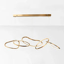 Modern minimalist golden led ring hanging light for dining room
