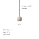 Modern minimalist gray and gold pendant light dining room