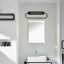 Modern minimalist gray oval led wall sconce bedroom light