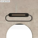 Modern minimalist gray oval led wall sconce bedroom light