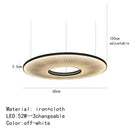 Modern minimalist iris pendant light dining room ring decor