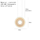 Modern minimalist iris pendant light dining room ring decor