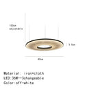 Modern minimalist iris pendant light dining room ring decor