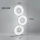 Modern minimalist iris pendant light dining room ring decor