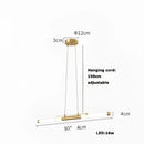 Modern minimalist led black gold designer chandelier dining room