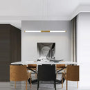 Modern minimalist led black gold designer chandelier dining room