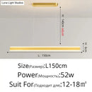 Modern minimalist led black pendant light for dining room