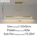 Modern minimalist led black pendant light for dining room