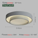 Modern minimalist led ceiling light white & black bedroom lighting