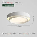 Modern minimalist led ceiling light white & black bedroom lighting