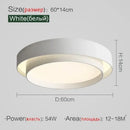 Modern minimalist led ceiling light white & black bedroom lighting