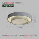 Modern minimalist led ceiling light white & black bedroom lighting