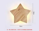 Modern minimalist led wooden wall lights for living room decor