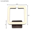 Modern minimalist off-white led wall sconce bedroom natural light