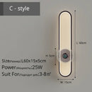 Modern minimalist silver led strip wall light for living room