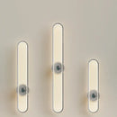 Modern minimalist silver led strip wall light for living room