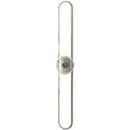 Modern minimalist silver led strip wall light for living room