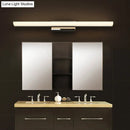 Modern minimalist silver led vanity lamp bathroom wall sconce