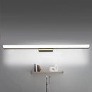 Modern minimalist silver led vanity lamp bathroom wall sconce