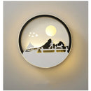 Modern Minimalist Wall Art Lamp for Bedroom and Background Decor