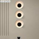 Modern minimalist white & black led wall lamp living room sconce