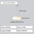 Modern minimalist white ceiling pendant lamp for kitchen bedroom