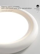 Modern minimalist white cream led ceiling lamp for bedroom