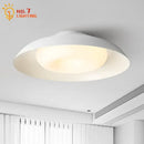 Modern minimalist white cream wind ceiling light for living room