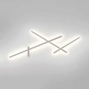 Modern minimalist white crossed lines wall lamp for living room