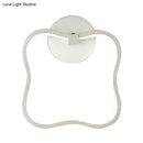 Modern minimalist white curved square led wall sconce bedroom light