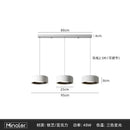 Modern minimalist white designer led chandelier dining room pendant