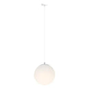Modern minimalist white frosted acrylic ball pendant light dining room