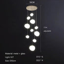 Modern minimalist white glass ball led pendant lights living room