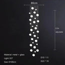 Modern minimalist white glass ball led pendant lights living room