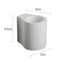 Modern minimalist white gypsum led wall lamp for bedroom lighting