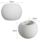 Modern minimalist white gypsum led wall lamp for bedroom lighting