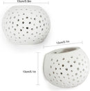 Modern minimalist white gypsum led wall lamp for bedroom lighting