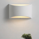 Modern minimalist white gypsum sconce lamp for bedroom led wall light