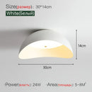 Modern minimalist white ingot ceiling lamp for bedroom lighting