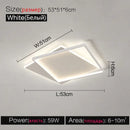 Modern minimalist white led ceiling lamp – bedroom ambient light