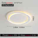 Modern minimalist white led ceiling lamp – bedroom ambient light
