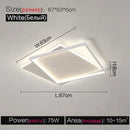 Modern minimalist white led ceiling lamp – bedroom ambient light