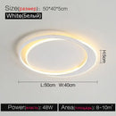 Modern minimalist white led ceiling lamp – bedroom ambient light