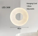 Modern minimalist white led pendant light bedroom round lamp