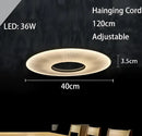 Modern minimalist white led pendant light bedroom round lamp