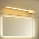 DecorBites™ Contemporary LED Gold Wall Light Fixture - Wall Mounted, Elongated Design, Metal Vanity Lighting